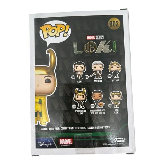 NWT Funko Pop! Marvel Classic Loki Bobble Head 902 Box Lunch Exclusive - Picture 2 of 6